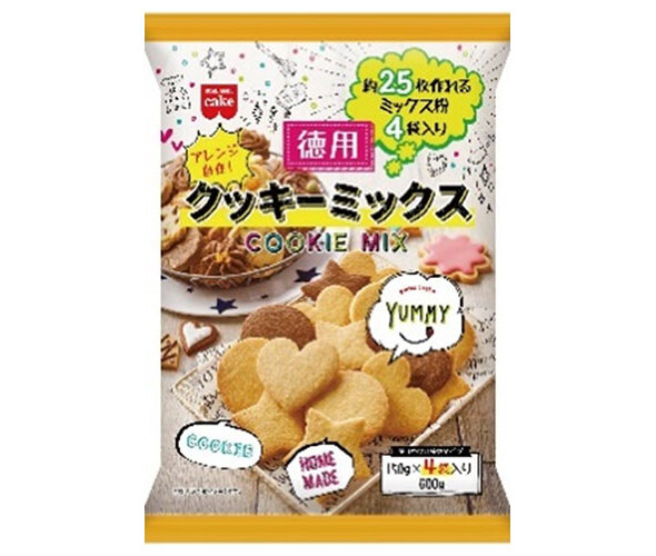 共立食品 徳用 クッキーミックス 600g(150g×4袋)×6袋入×(2ケース)| 送料無料 一般食品 袋 製菓材料 菓子材料 クッキー