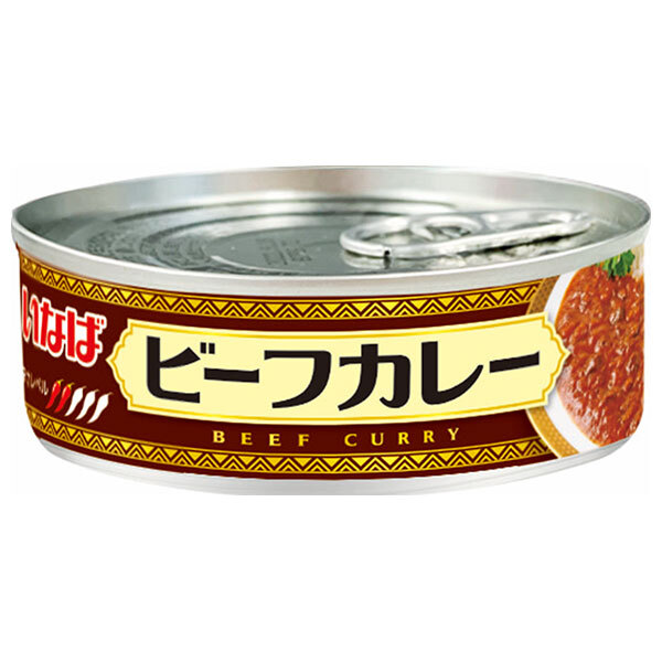 いなば食品 ビーフカレー 90g缶×24個入×(2ケース)｜ 送料無料 いなば ビーフ カレー 缶詰 ビーフカレー レトルト タイカレー 保存食 非常食
