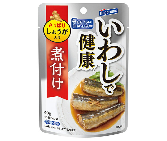 はごろもフーズ いわしで健康 煮付け 90gパウチ×12個入×(2ケース)｜ 送料無料 一般食品 イワシ 和食 惣菜