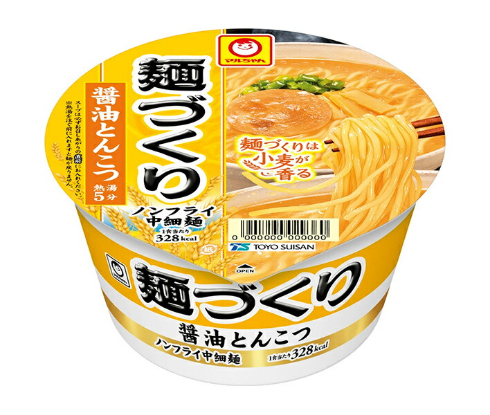 マルちゃん　麺づくり　食品　カップラーメン　東洋水産 楽天市場】東洋水産 マルちゃん 麺づくり 醤油とんこつ 91g×12個