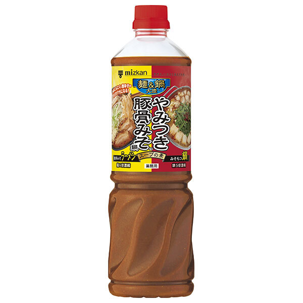 ミツカン 麺&鍋大陸 やみつき豚骨みそ鍋 スープの素 1100g&times;8本入｜ 送料無料 MIZKAN スープの素 みそ鍋｜のぞみマーケット店
