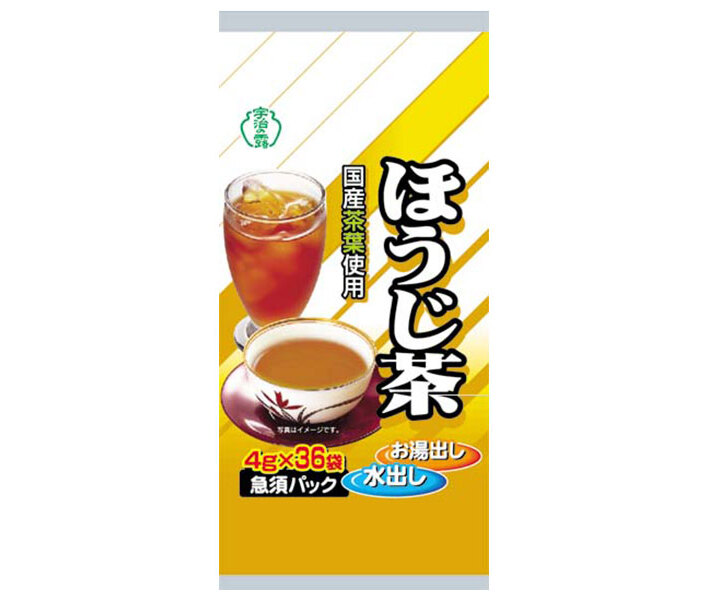 宇治の露製茶 宇治の露 ほうじ茶 ティーパック 4g×36P×12箱入｜ 送料無料 茶飲料 嗜好品 ほうじ茶 ティーバッグ TB TP 袋