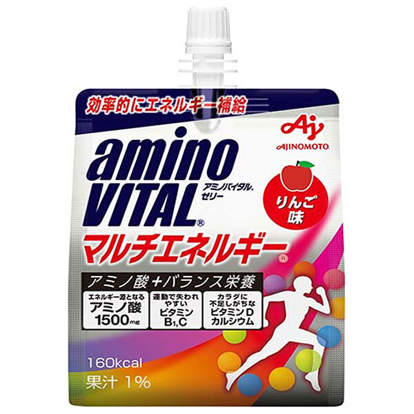 味の素 アミノバイタルゼリー マルチエネルギー 180gパウチ×24本入×(2ケース)｜ 送料無料 ゼリー飲料 パウチ