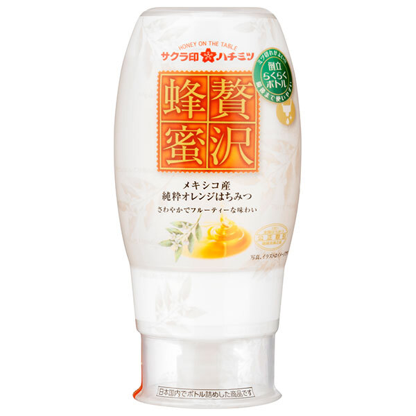 加藤美蜂園 サクラ印 贅沢蜂蜜 メキシコ産オレンジはちみつ 200g×12本入｜ 送料無料 嗜好品 シロップ はちみつ 蜂蜜