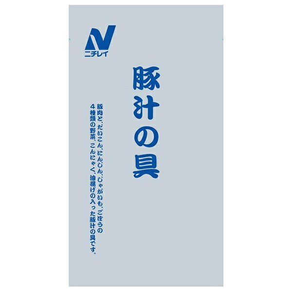 ニチレイフーズ 豚汁の具 2500g×4袋入×(2ケース)｜ 送料無料 レトルト食品 とんじる とん汁 味噌汁の具