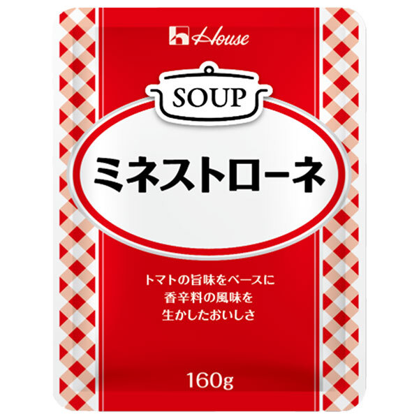 ハウス食品 ミネストローネ 160g×30袋入×(2ケース)｜ 送料無料 レトルト スープ トマト