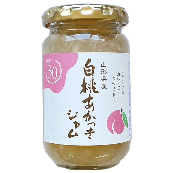 伊豆フェルメンテ 山形県産 白桃あかつきジャム 180g×12個入×(2ケース)｜ 送料無料 フルーツ 果物 ジャム ピーチ