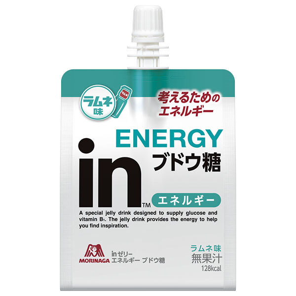 森永製菓 inゼリー エネルギー ブドウ糖 180gパウチ×36本入×(2ケース)｜ 送料無料 ゼリー ゼリー飲料 ぶどう糖 ラムネ
