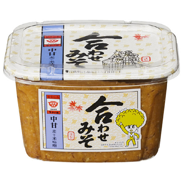 ますやみそ カップ合わせみそ 850g×8個入×(2ケース)｜ 送料無料 米味噌 調味料 麦味噌