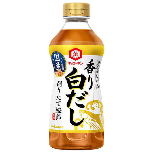 キッコーマン 旨みひろがる 香り白だし 500mlペットボトル×12本入×(2ケース)｜ 送料無料 一般食品 調味料 だし つゆ くびれプッシュボトル