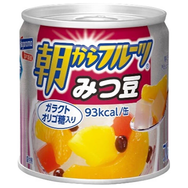 はごろもフーズ 朝からフルーツ みつ豆 190g缶×24個入×(2ケース)｜ 送料無料 缶詰 フルーツ 果物 蜜豆