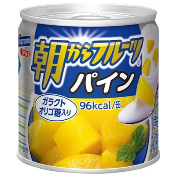 はごろもフーズ 朝からフルーツ パイン 190g缶×24個入×(2ケース)｜ 送料無料 缶詰 フルーツ 果物 パイナップル パインアップル
