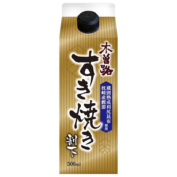 イチビキ 木曽路 すき焼き割下 500ml紙パック&times;12本入&times;(2ケース)｜ 送料無料 調味料 スキヤキ つゆ 割り下 ｜のぞみマーケット店