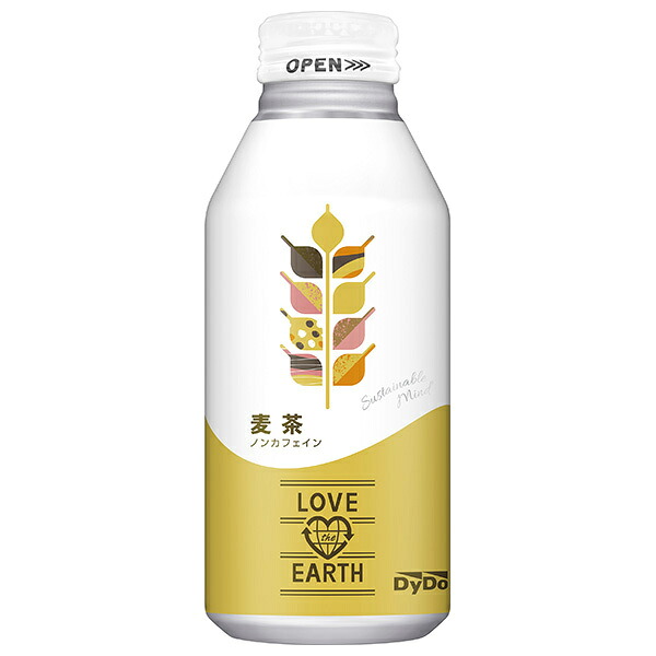 ダイドー LOVE the EARTH(ラブジアース) 麦茶 370gボトル缶×24本入×(2ケース)｜ 送料無料 お茶 茶 麦茶