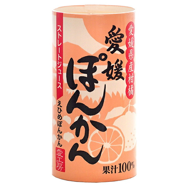 愛工房 愛媛ぽんかん 125mlカートカン×30本入｜ 送料無料 果実飲料 果汁100% オレンジ ジュース 紙パック 4,209円