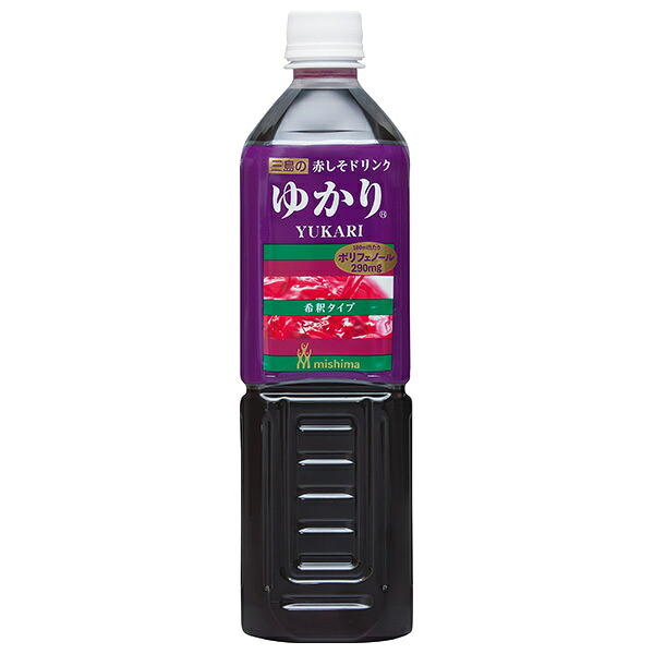 三島食品 赤しそドリンク ゆかり 840mlペットボトル×6本入×(2ケース)｜ 送料無料 シソ しそ ドリンク ゆかり 紫蘇