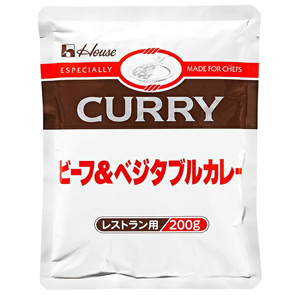ハウス食品 ビーフ&ベジタブルカレー 200g×30袋入×(2ケース)｜ 送料無料 カレー レトルト 野菜カレー ビーフカレー