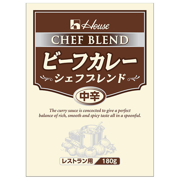 ハウス食品 ビーフカレー シェフブレンド 中辛 180g×30袋入×(2ケース)｜ 送料無料 カレー ビーフ レトルト ビーフカレー 中辛