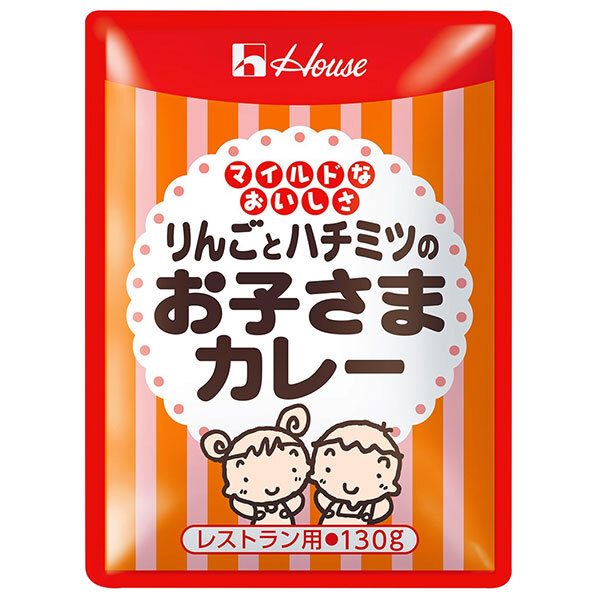 ハウス食品 りんごとハチミツのお子さまカレー 130g×30袋入| 送料無料 レトルト カレー 甘口