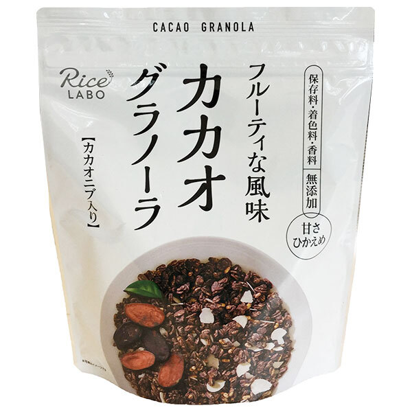 幸福米穀 カカオグラノーラ 200g×15袋入×(2ケース)｜ 送料無料 一般食品 健康食品 シリアル 袋 甘さひかえめ