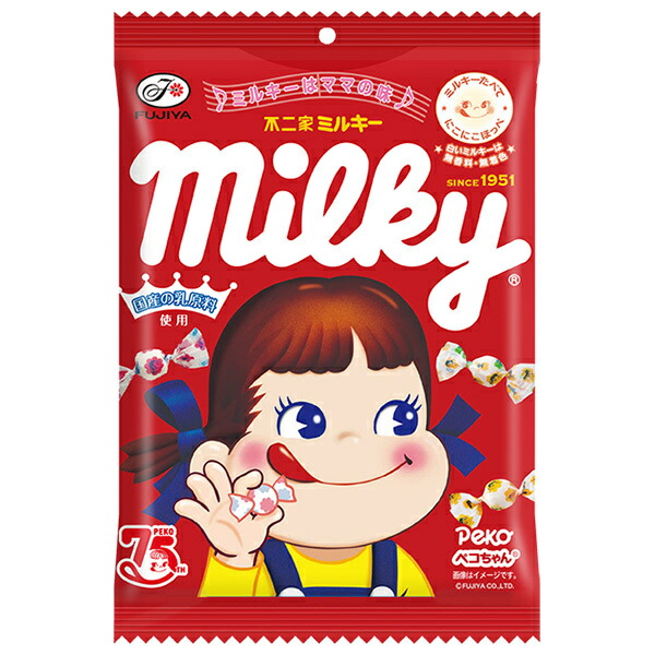 楽天市場】不二家 ミルキー 100g×6袋入｜ 送料無料 ペコちゃん お菓子