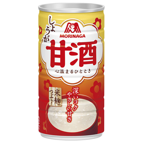森永製菓 甘酒(しょうが) 190g缶×30本入×(2ケース)｜ 送料無料 あまざけ 酒粕 米麹 米こうじ しょうが 生姜