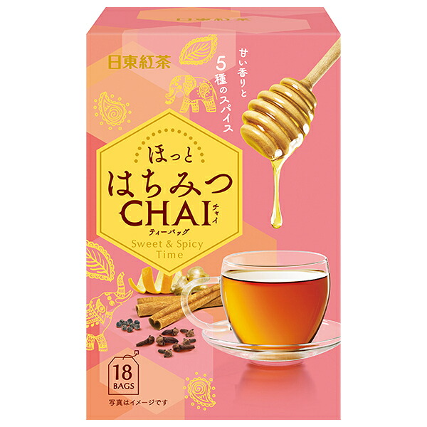 三井農林 日東紅茶 はちみつチャイ ティーバッグ 2g×18袋×48箱入｜ 送料無料 ティーバッグ インスタント 紅茶 チャイ スパイス