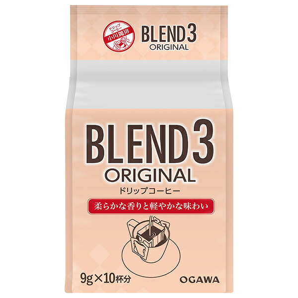 小川珈琲 ブレンド3 オリジナル ドリップコーヒー 10杯分 90g(9g×10)×12個入×(2ケース)｜ 送料無料 嗜好品 コーヒー類 ドリップコーヒー 13,071円