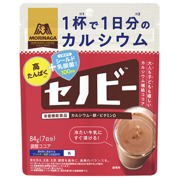 森永製菓 セノビー 84g袋×48袋入｜ 送料無料 ココア 飲料 粉末 栄養機能食品
