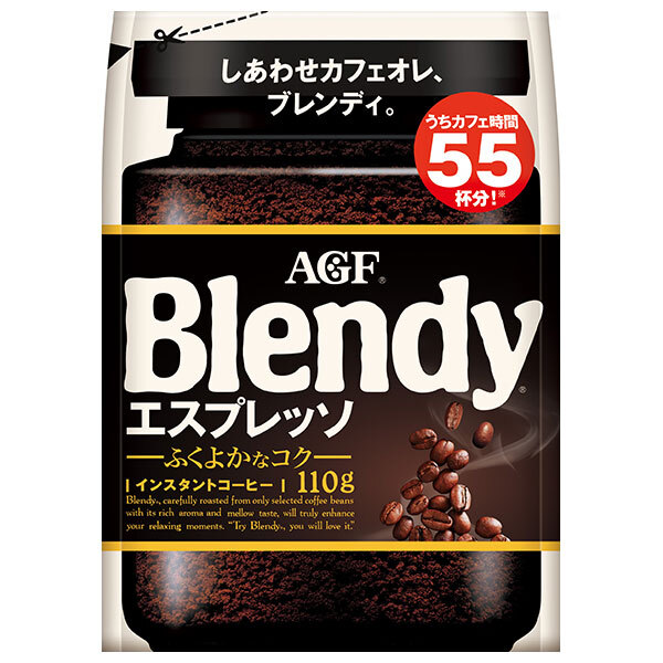 AGF ブレンディ エスプレッソ 110g袋×12袋入｜ 送料無料 インスタントコーヒー 珈琲 Blendy 詰め替え