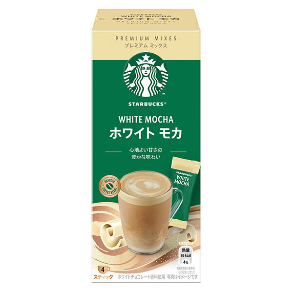 ネスレ日本 スターバックス プレミアム ミックス ホワイト モカ (24g×4P)×24箱入| 送料無料 スティックコーヒー モカ 珈琲 スタバ|のぞみマーケット店
