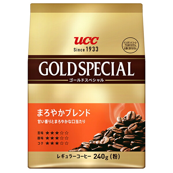 UCC ゴールドスペシャル まろやかブレンド 240g×12(6×2)袋入｜ 送料無料 コーヒー 珈琲