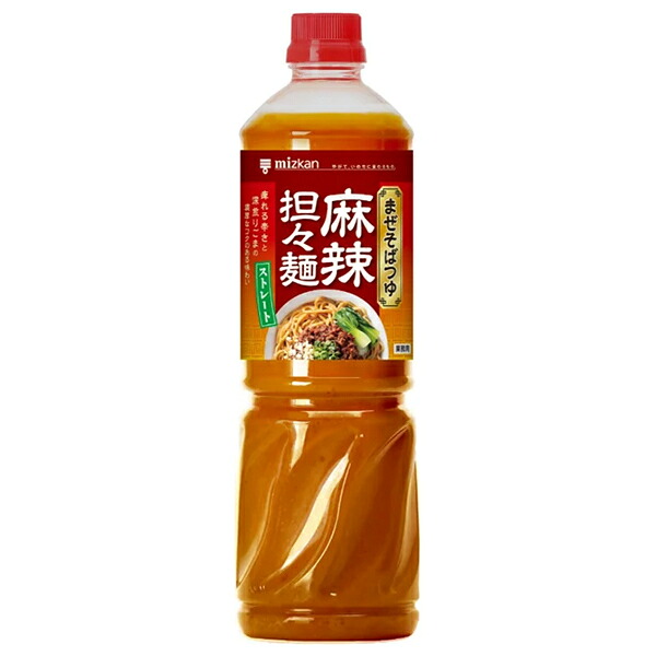 ミツカン まぜそばつゆ 麻辣担々麺 1090g×8本入×(2ケース)｜ 送料無料 一般食品 調味料 めんつゆ PET 蕎麦つゆ 業務用