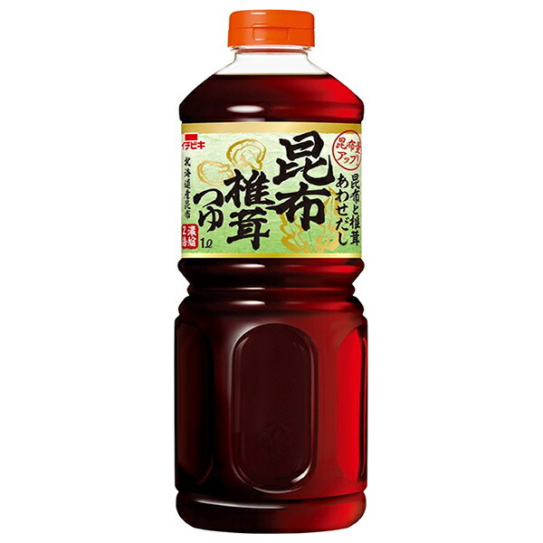 イチビキ あわせだし 昆布椎茸つゆ 1Lペットボトル×8本入×(2ケース)｜ 送料無料 一般食品 調味料 濃縮2倍 希釈用