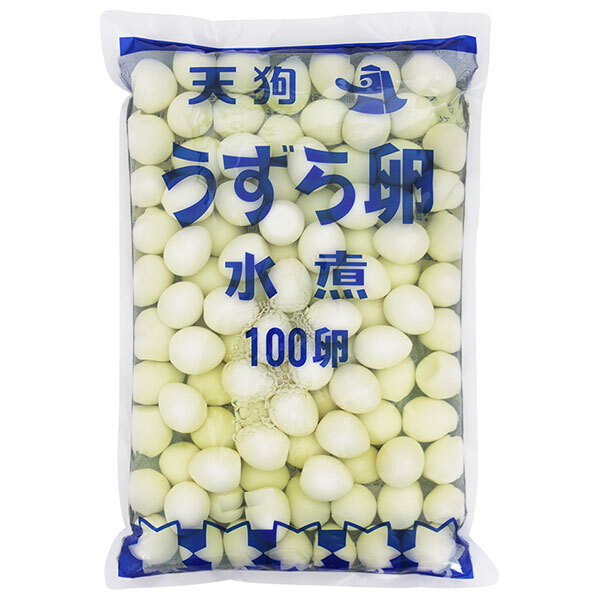 天狗缶詰 うずら卵 水煮 国産 100個×4袋入｜ 送料無料 卵 たまご 業務用