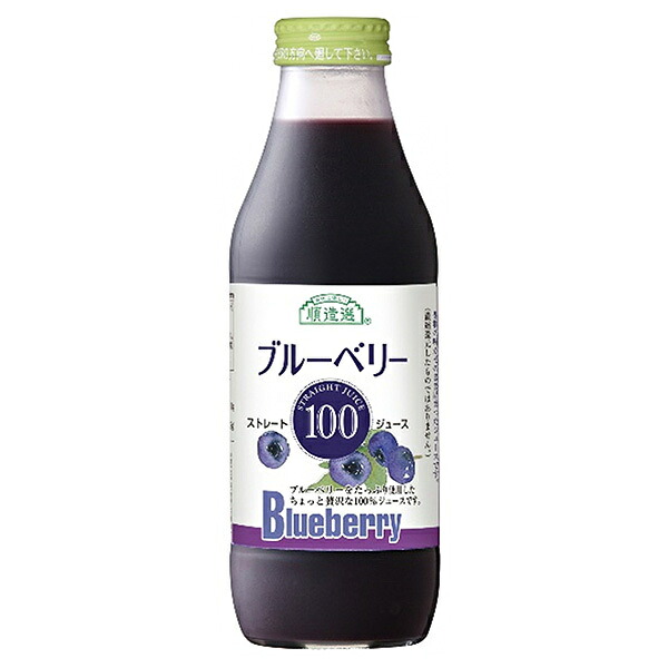 マルカイ 順造選 ブルーベリー100 500ml瓶×12本入｜ 送料無料 100% 果汁 ジュース ブルーベリー フルーツ 果実 12,460円