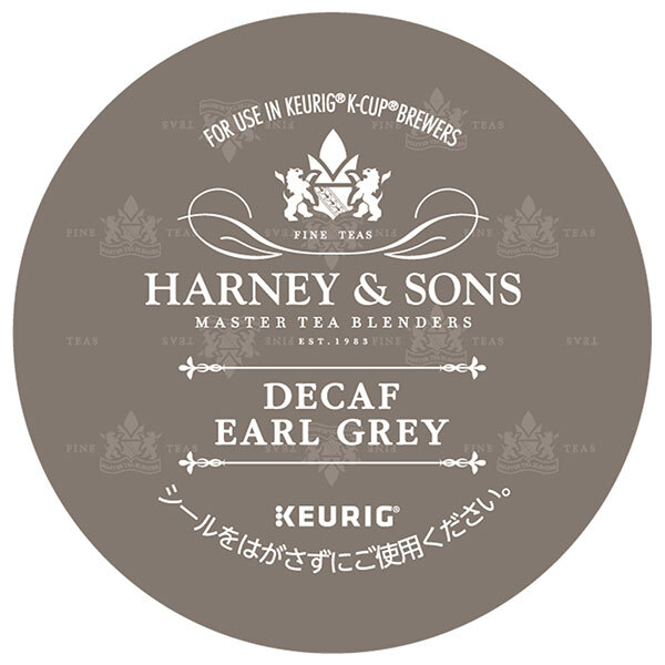 ユニカフェ キューリグ専用カートリッジ K-Cupパック HARNEY & SONS デカフェ・アールグレイ 12P×8箱入| 送料無料 紅茶 デカフェ アールグレイ コーヒーカプセル カートリッジ Kカップ KEURIG|のぞみマーケット店