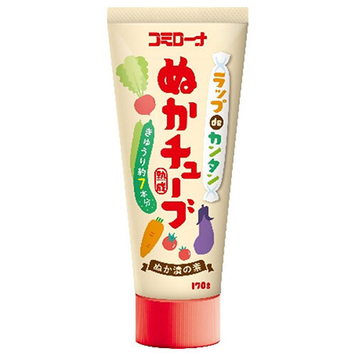 コーセーフーズ ラップdeカンタン ぬかチューブ 170g×20本入×(2ケース)｜ 送料無料 一般食品 ぬか漬けの素 素 チューブ