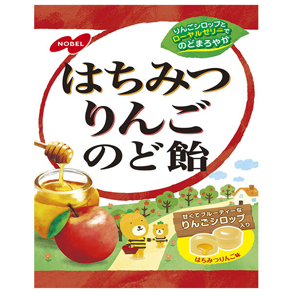 楽天市場】ノーベル製菓 はちみつりんごのど飴 110g×6個入｜ 送料無料