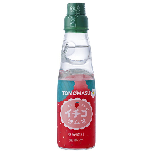 友桝飲料 イチゴラムネ 200ml瓶×30本入×(2ケース)｜ 送料無料 ラムネ 炭酸 フルーツ イチゴ いちご 瓶 6,528円