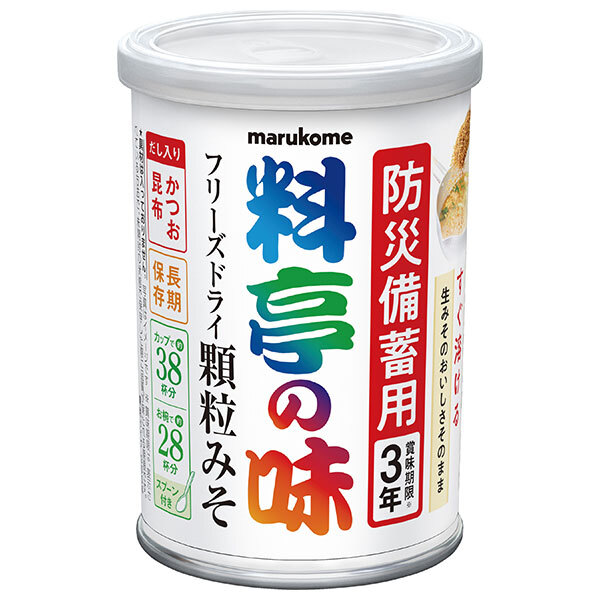 マルコメ 料亭の味 フリーズドライ 備蓄用顆粒みそ 200g缶×6個入｜ 送料無料 味噌 一般食品 調味料 まるこめ