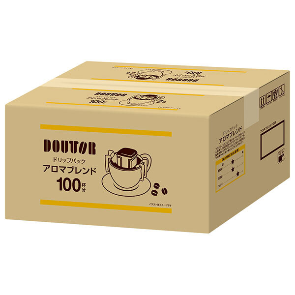 ドトールコーヒー ドトール ドリップパック アロマブレンド (7g×100P)×1個入×(2ケース)｜ 送料無料 嗜好品 コーヒー類 ドリップコーヒー 業務用