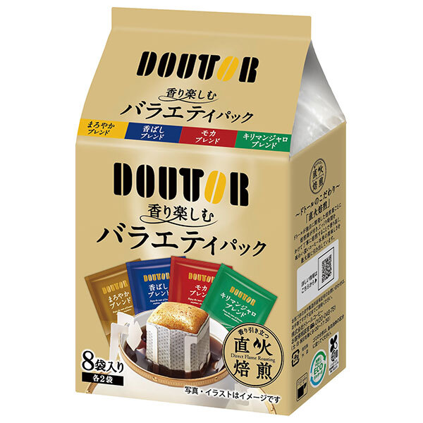 ドトールコーヒー 香り楽しむバラエティパック (7g×8袋)×36個入| 送料無料 嗜好品 レギュラーコーヒー 珈琲 ドリップ|のぞみマーケット店