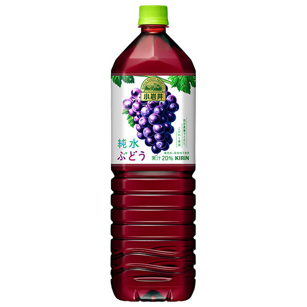 キリン 小岩井 純水ぶどう 1.5Lペットボトル×8本入×(2ケース)| 送料無料 果実飲料 グレープ PET 葡萄
