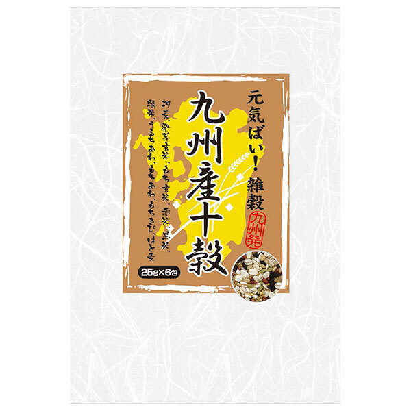 種商 九州産十穀米 (25g×6)×12袋入×(2ケース)｜ 送料無料 十雑穀 雑穀 袋 雑穀米 九州産 2～3合 炊飯用 混ぜて炊くだけ