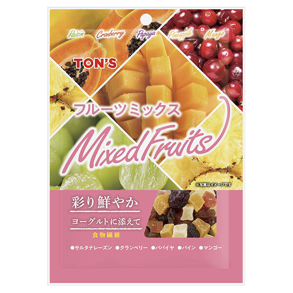 東洋ナッツ トン フルーツミックス 65g×10袋入×(2ケース)｜ 送料無料 お菓子 ドライフルーツ トン 袋
