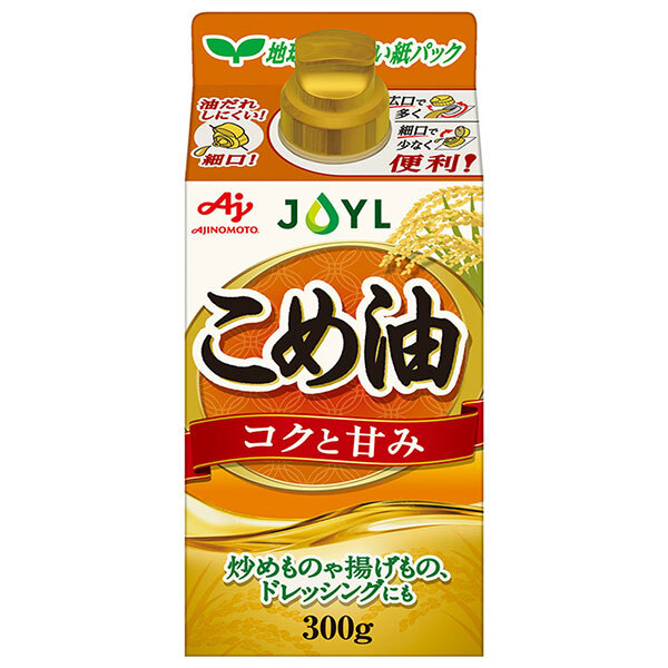 J-オイルミルズ AJINOMOTO こめ油 300g×6本入×(2ケース)｜ 送料無料 味の素 米油 調理油