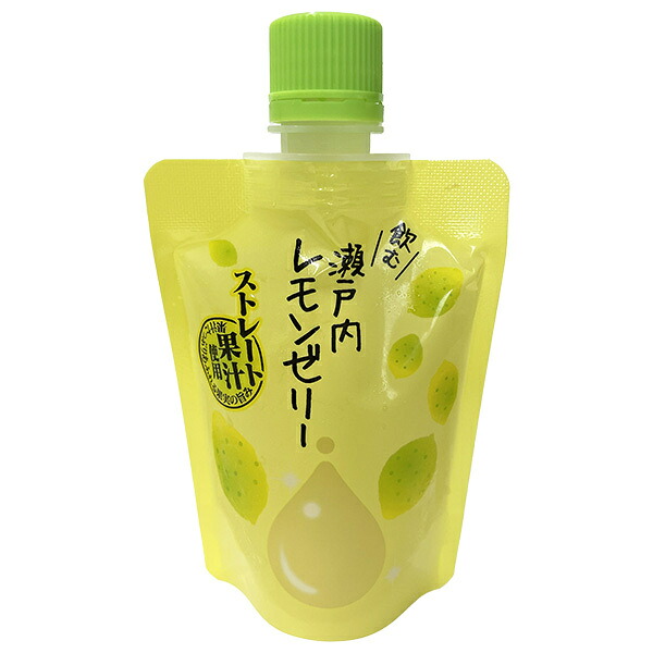 丸松 飲む瀬戸内レモンゼリー 140g×24個入×(2ケース)｜ 送料無料 ゼリー おやつ ゼリー飲料 かんきつ 柑橘 ストレート果汁
