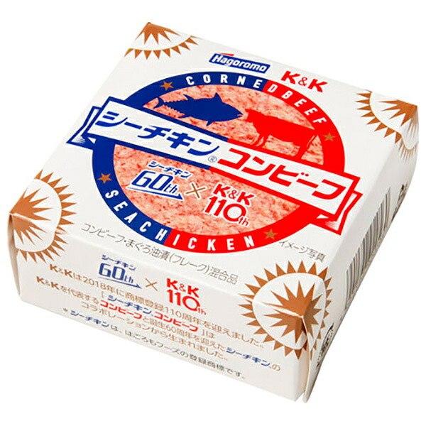 国分 K&K シーチキンコンビーフ 80g×12個入×(2ケース) メーカー 問屋直送｜ 送料無料 缶詰 おつまみ おかず