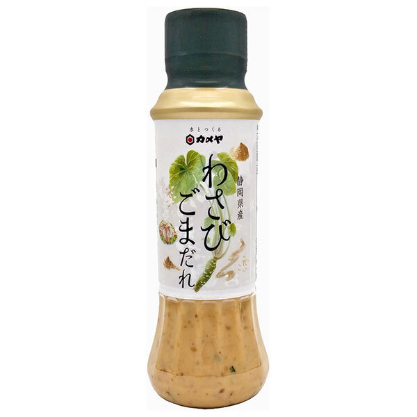 カメヤ食品 わさびごまだれ 200gペットボトル×10本入×(2ケース)｜ 送料無料 鍋料理 調味料 静岡県 わさび ごまだれ 胡麻 山葵 豚しゃぶたれ